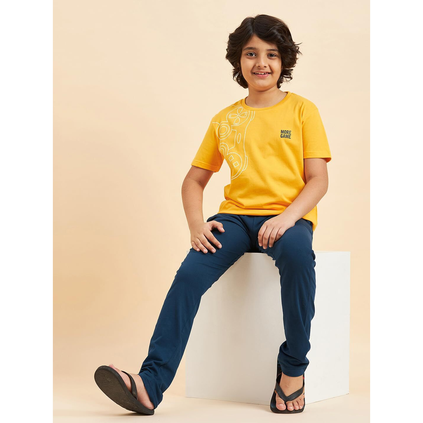 Sweet Dreams Boys Printed Half Sleeves Pyjama Set Mango