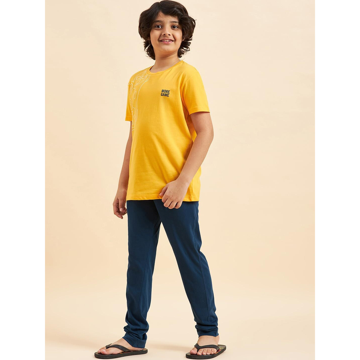 Sweet Dreams Boys Printed Half Sleeves Pyjama Set Mango