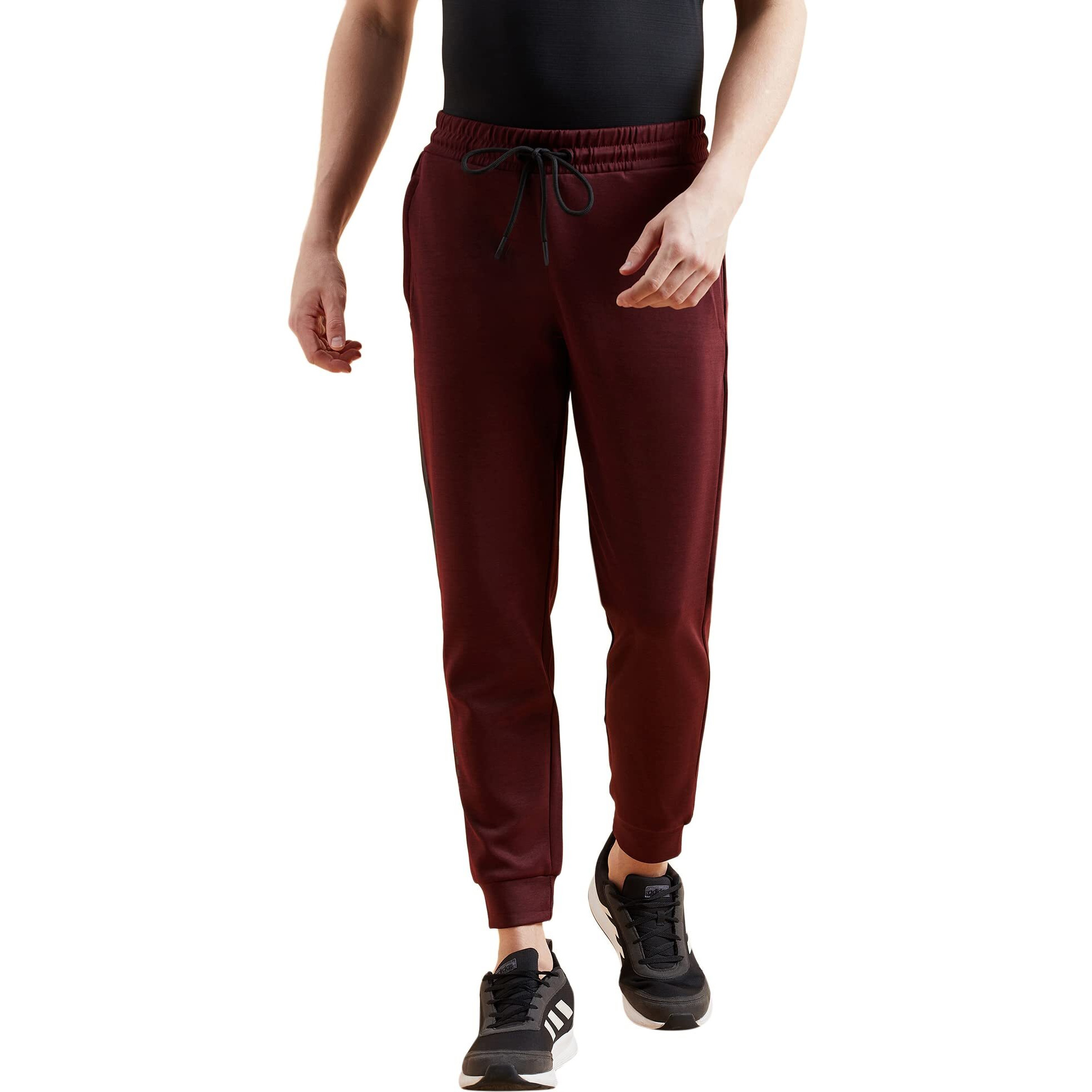 Sweet Dreams Men Solid Joggers Maroon