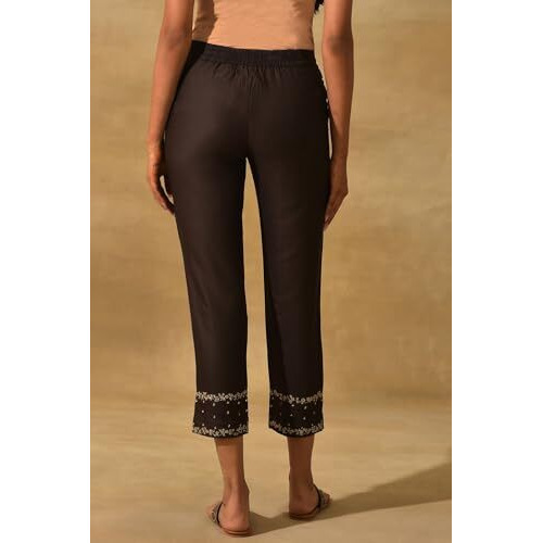 Folksong Strechable Slim Pants For Women | Trousers For Women | W For Woman