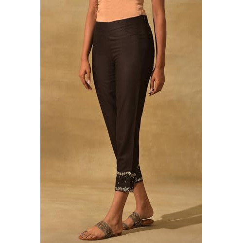 Folksong Strechable Slim Pants For Women | Trousers For Women | W For Woman