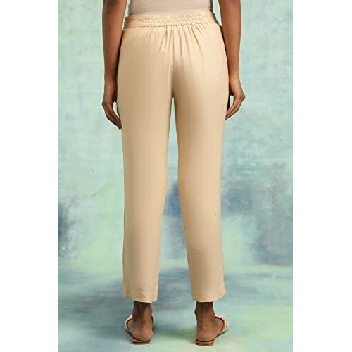 Folksong Strechable Slim Pants For Women | Trousers For Women | W For Woman