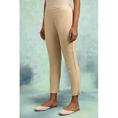 Folksong Strechable Slim Pants For Women | Trousers For Women | W For Woman