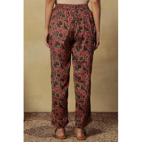 Folksong Strechable Straight Pants For Women | Trousers For Women | W For Woman