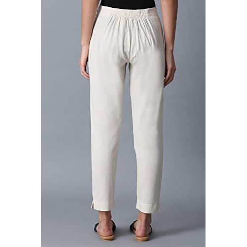 Ecru Slim Pants_24Crw160151-211345_S