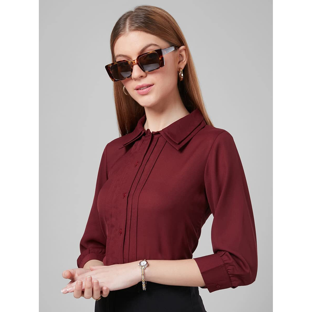 Style Quotient Women Smart Formal Shirt