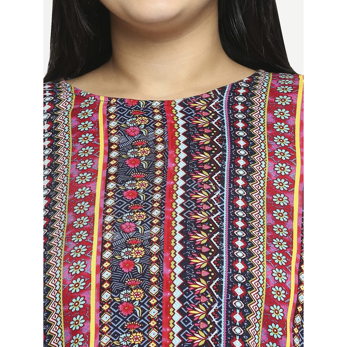 Style Quotient Women Multi Floral Polyester Regular Smart Casual Top