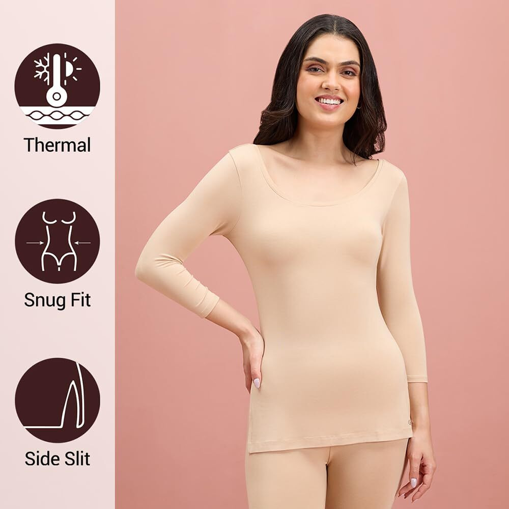 Luxe Thermal Top-Nyoe05 Nude