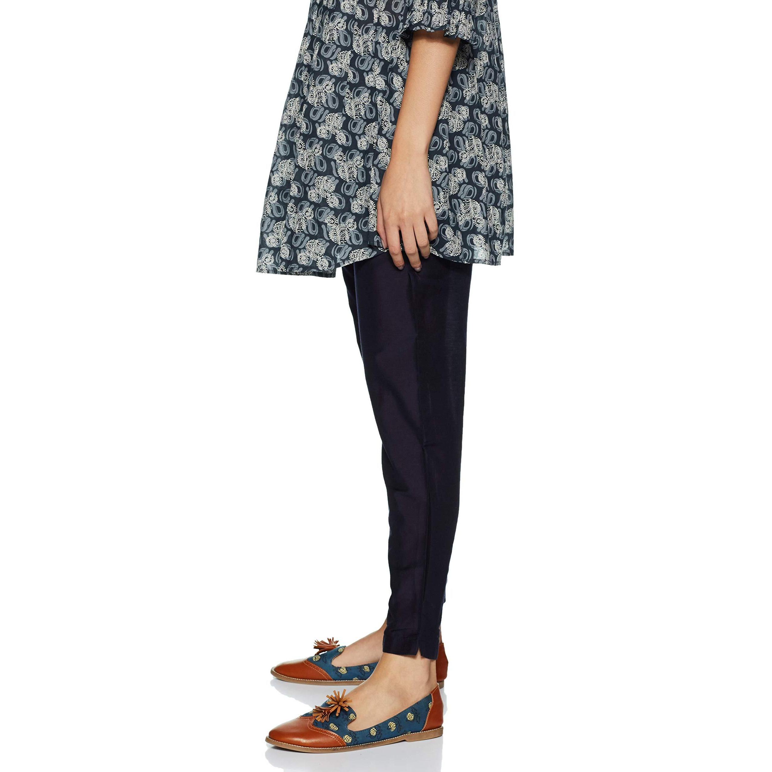 A.W. Enterprises Women's Slim Pants (19Auw60151-212822_Blue_10)