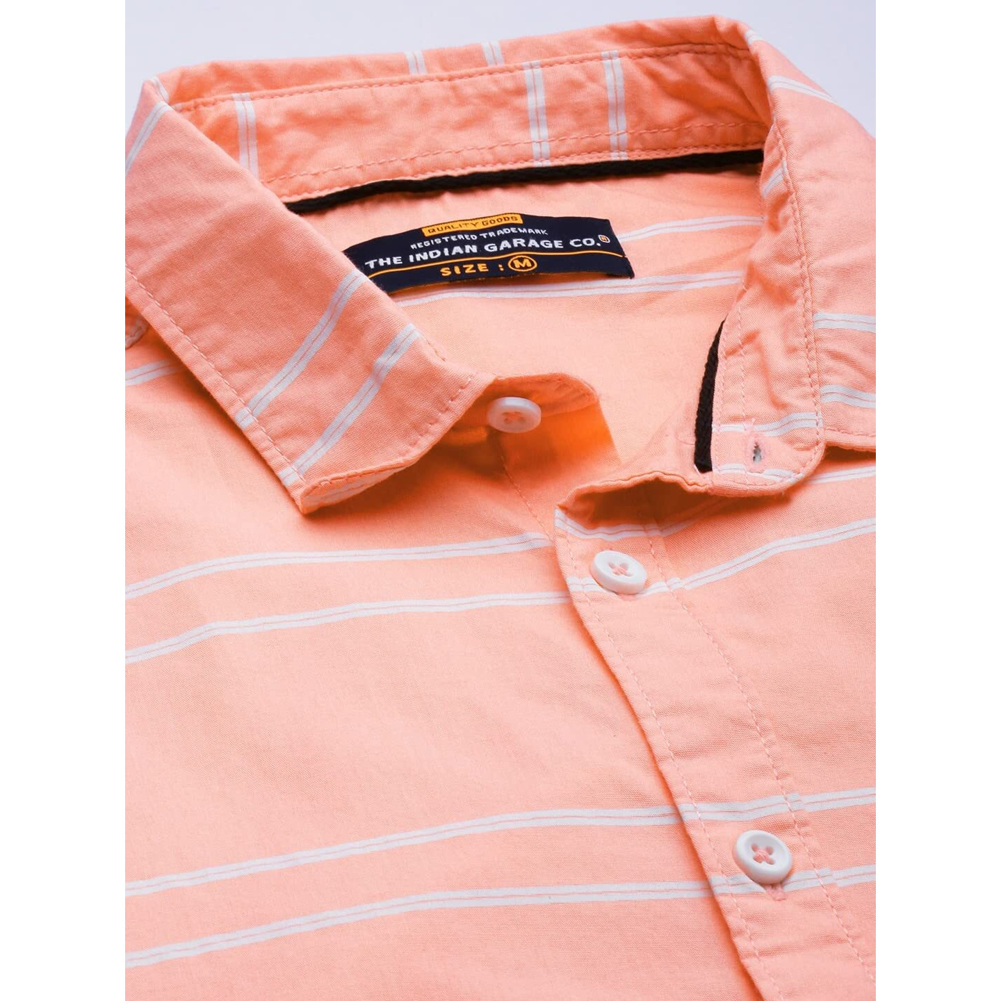 The Indian Garage Co Adult Men's Regular Fit Shirt (1021-Sh119-02_Pink M)
