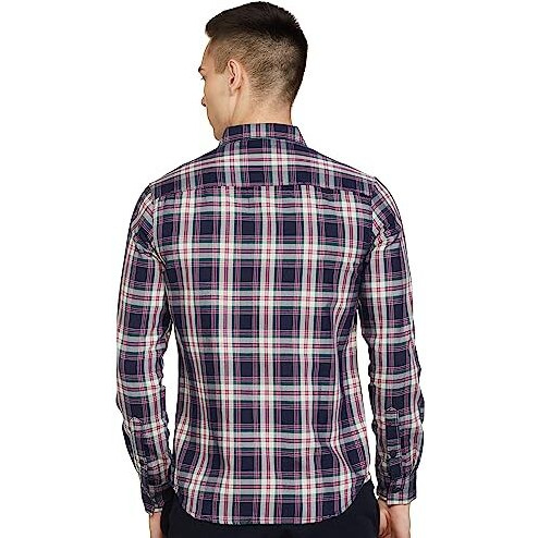 The Indian Garage Co Men Multicolor Checkered Slim Fit Casual Shirt