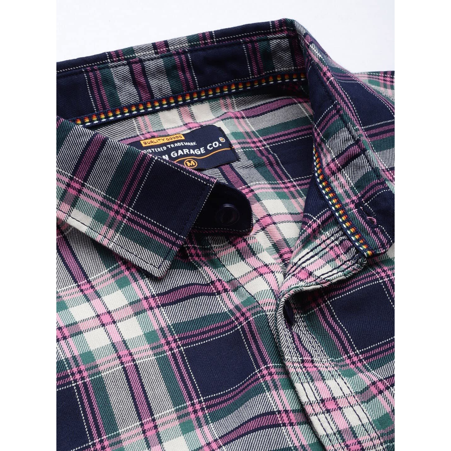 The Indian Garage Co Men Multicolor Checkered Slim Fit Casual Shirt