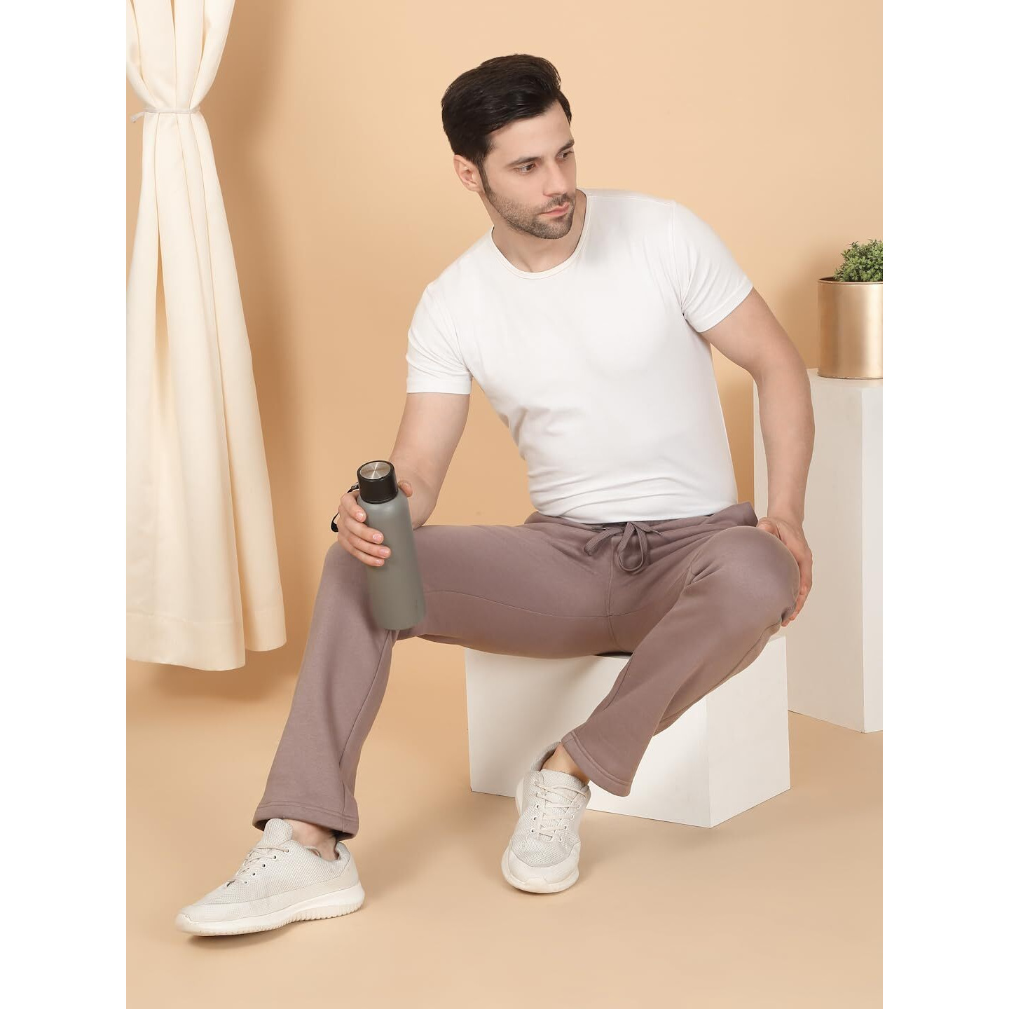 Sweet Dreams Men's Regular Track Pants (F-Mp-0393C Brunt Rock