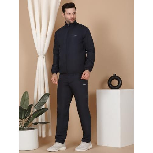 Sweet Dreams Men Solid Front Open Track Suit