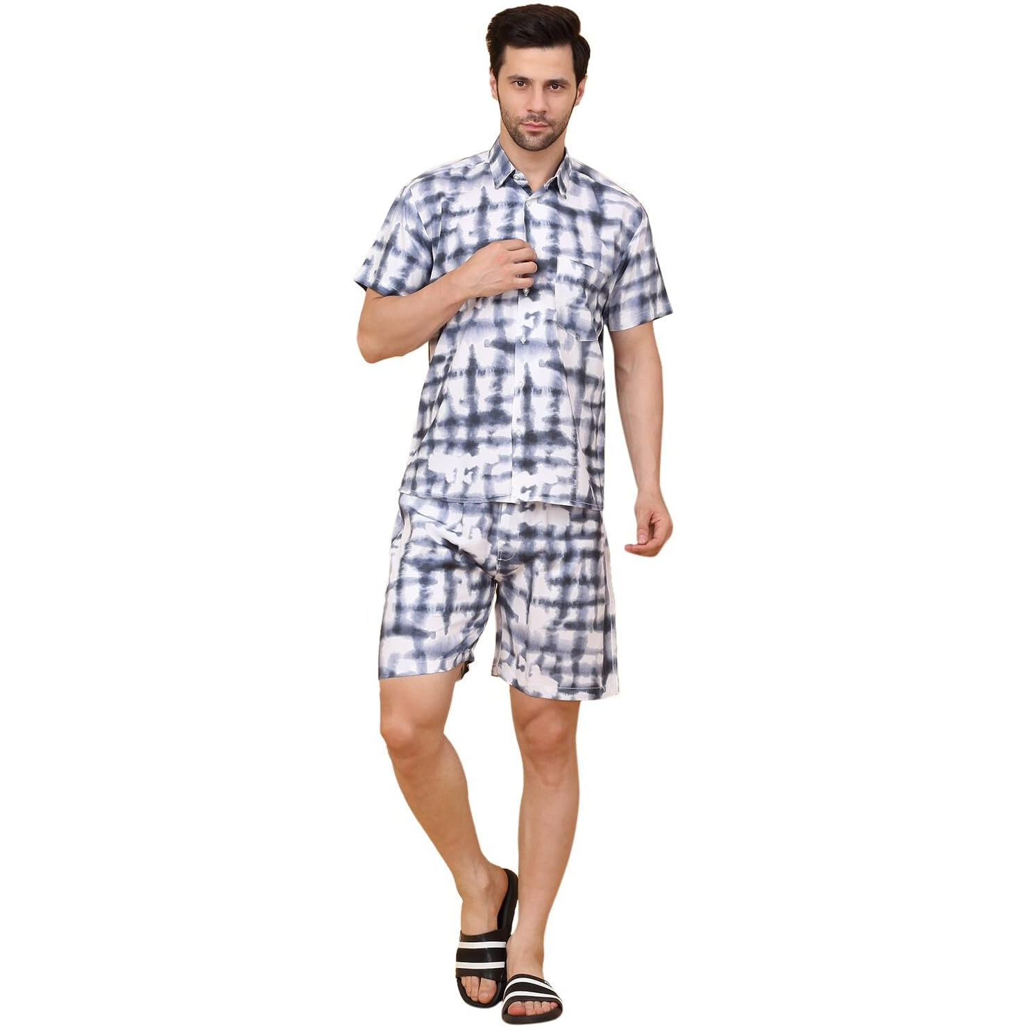 Sweet Dreams Men Printed Shorts Set