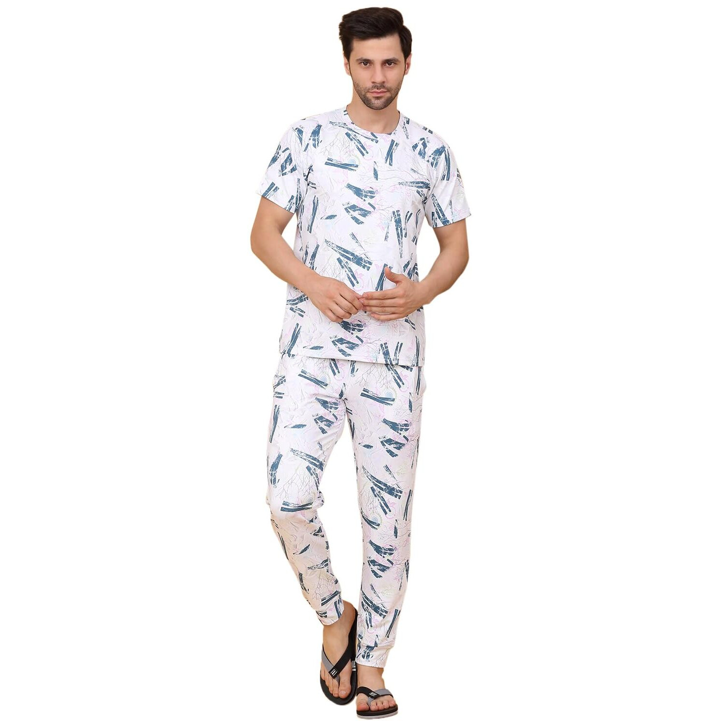 Sweet Dreams Men Printed Pyjama Set
