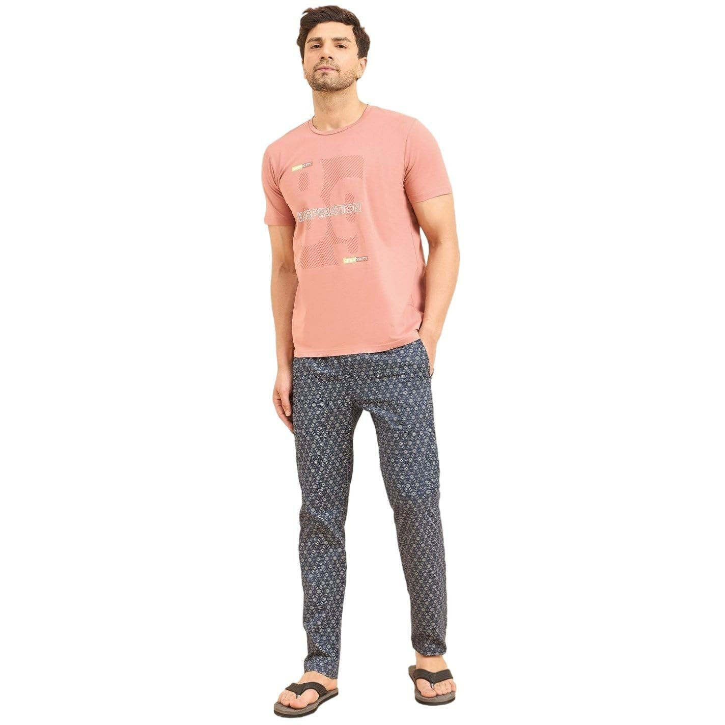 Sweet Dreams Men Printed Pyjama Set