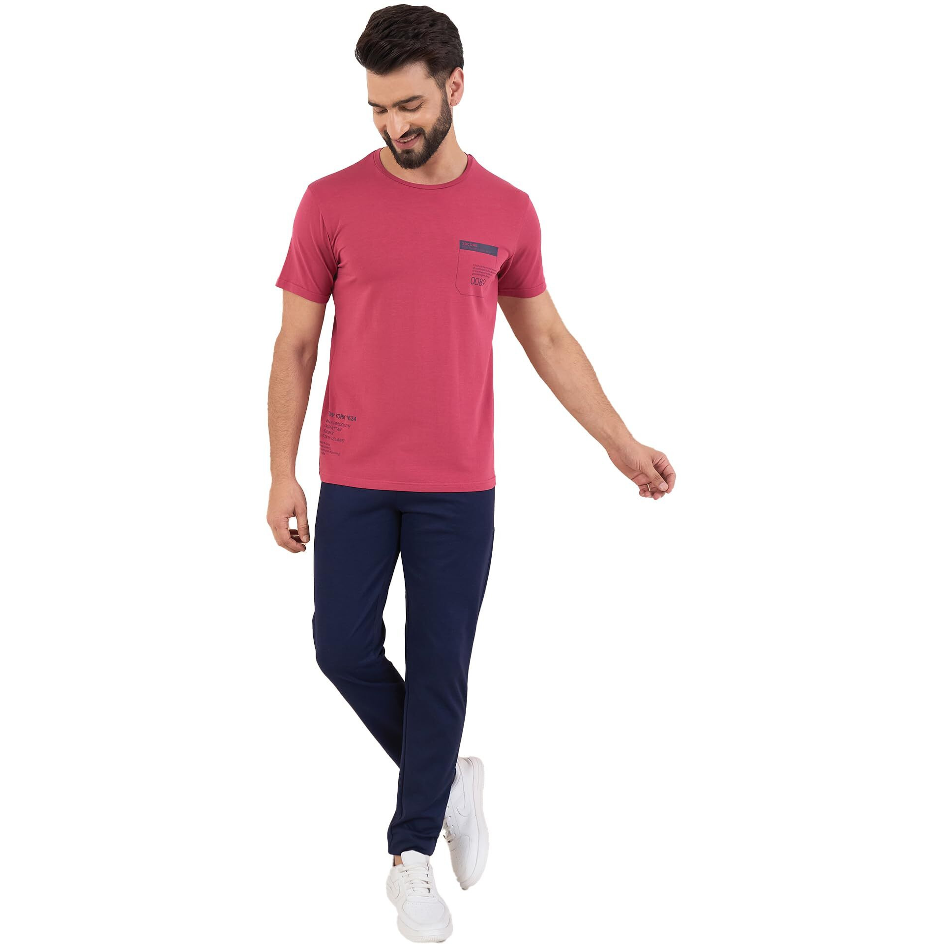 Sweet Dreams Men Solid Pyjama Set