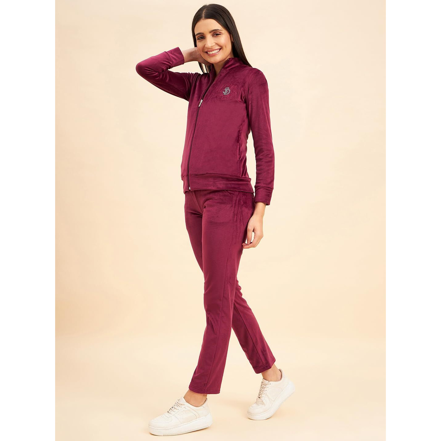 Sweet Dreams Women Solid Tracksuit