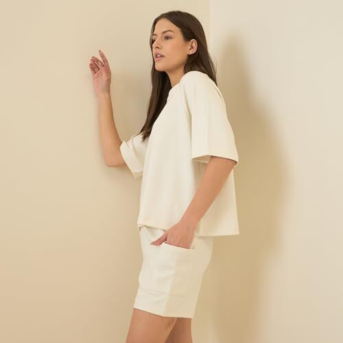 Sweet Dreams Women Oversized T-Shirt With Shorts | Soft Fabric Two-Piece Matching Lounge Set | Casual Stylish Night Wear Set | Relax Fit Sets| Simply Lazy Premium Comfort Collection