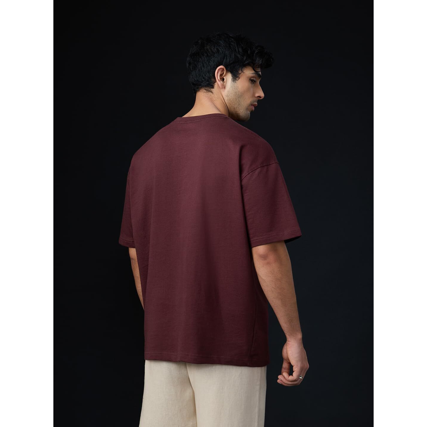 The Souled Store Phir Hera Pheri Baburao Men And Boys Short Sleeves Round Neck Red Graphic Printed Cotton Oversized Relaxed Fit Lightweight Everyday Casual T-Shirt