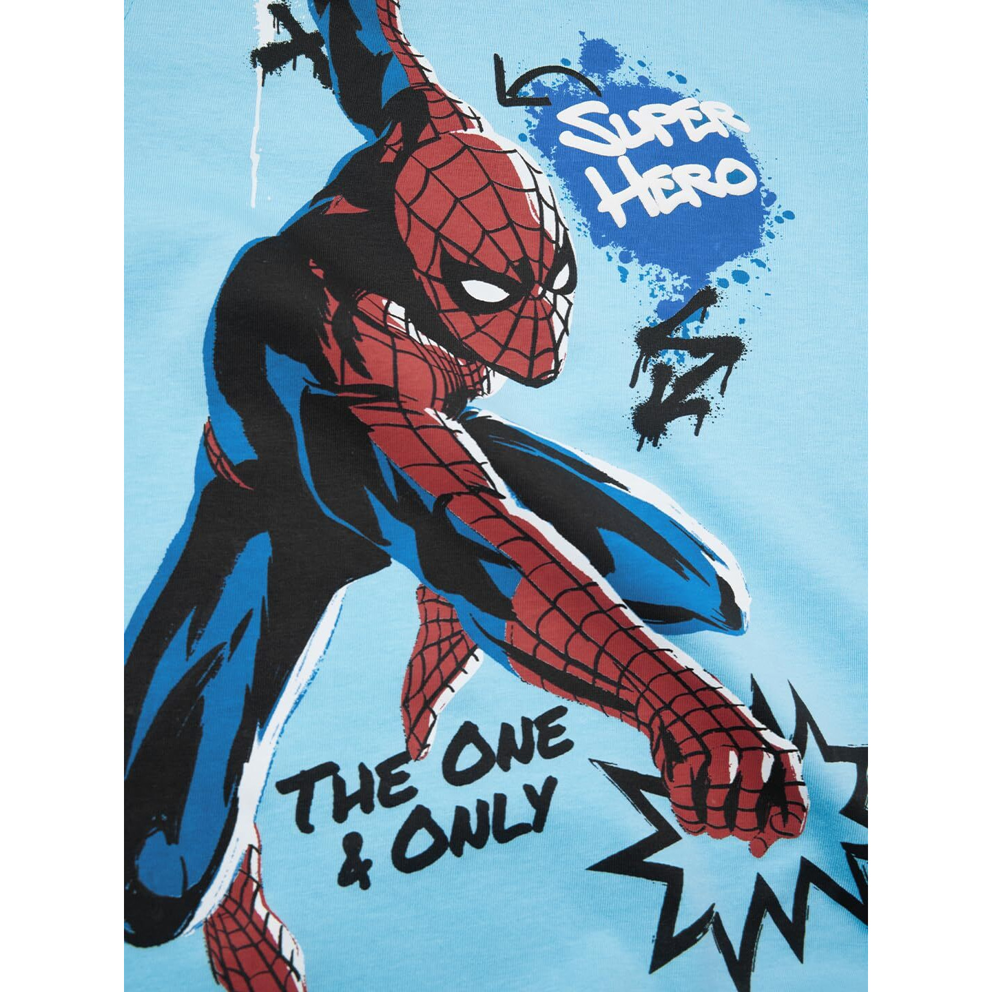 The Souled Store Official Spider-Man  One & Only Boys Round Neck Multicolor Color Blocked Cotton Full Sleeve T-Shirts