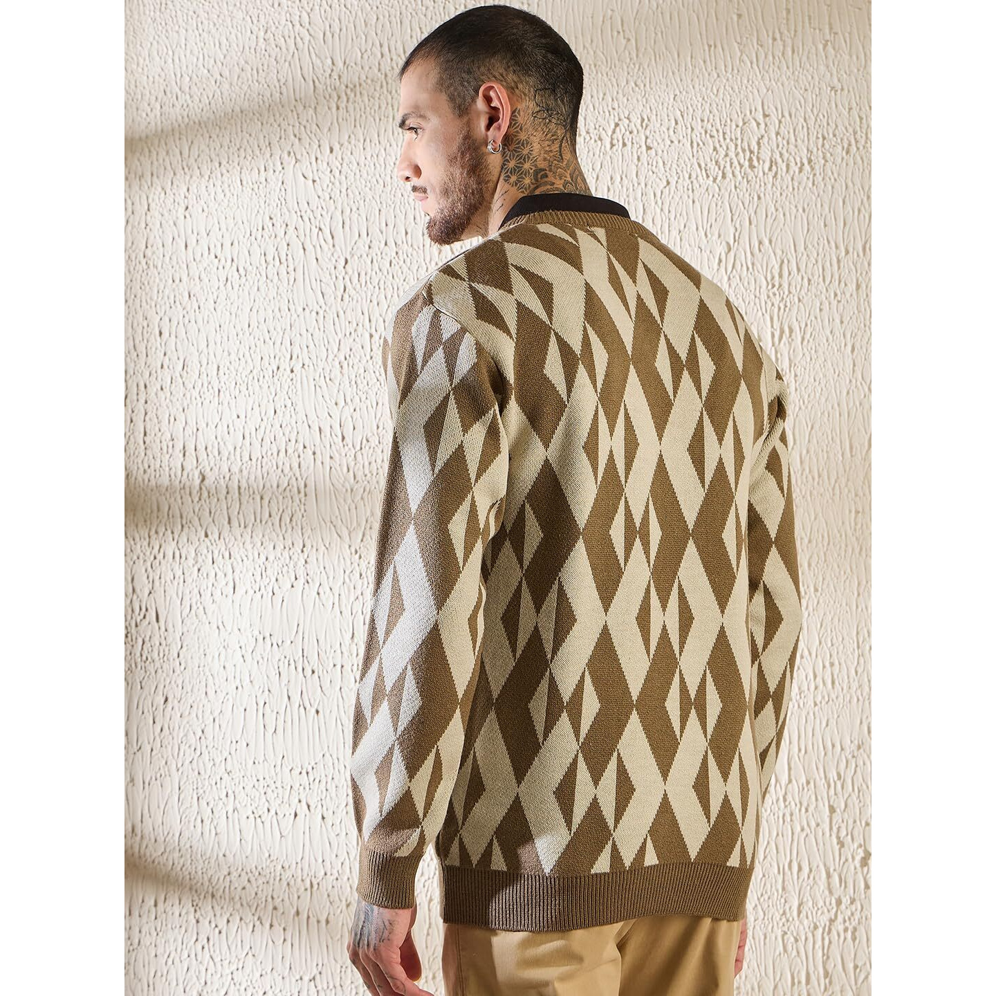 Pivl Men's Winter Round Neck Trendy, Stylish Sweater -Mouse-2Xl