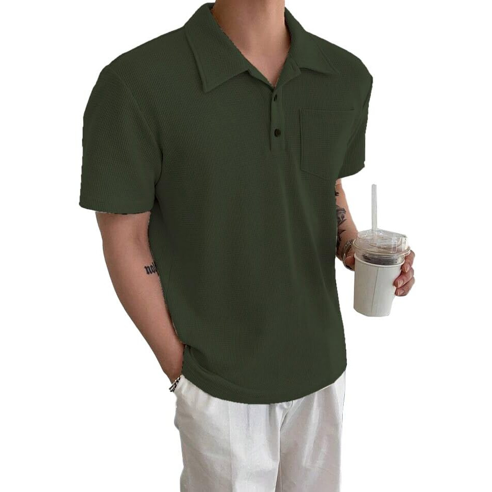 Pivl Men's Summer Half Sleeves T-Shirt-L-Olive