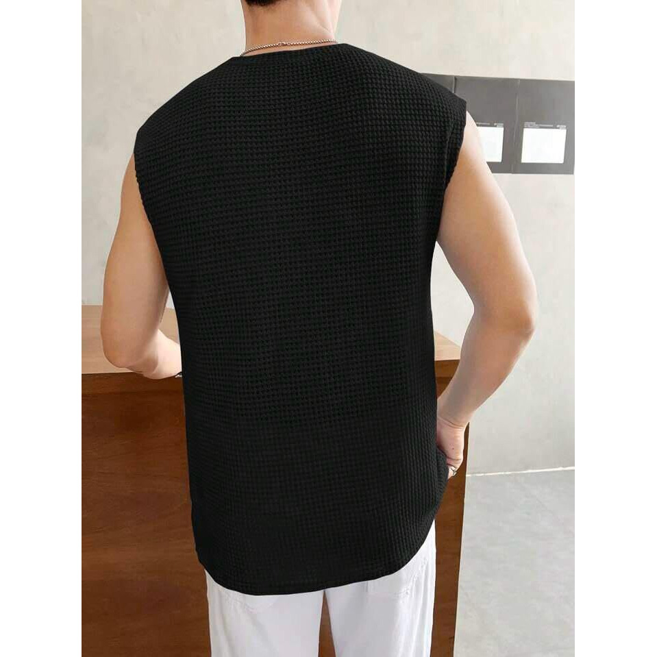 Pivl Men's Summer Sleeveless T-Shirt-2Xl-Black