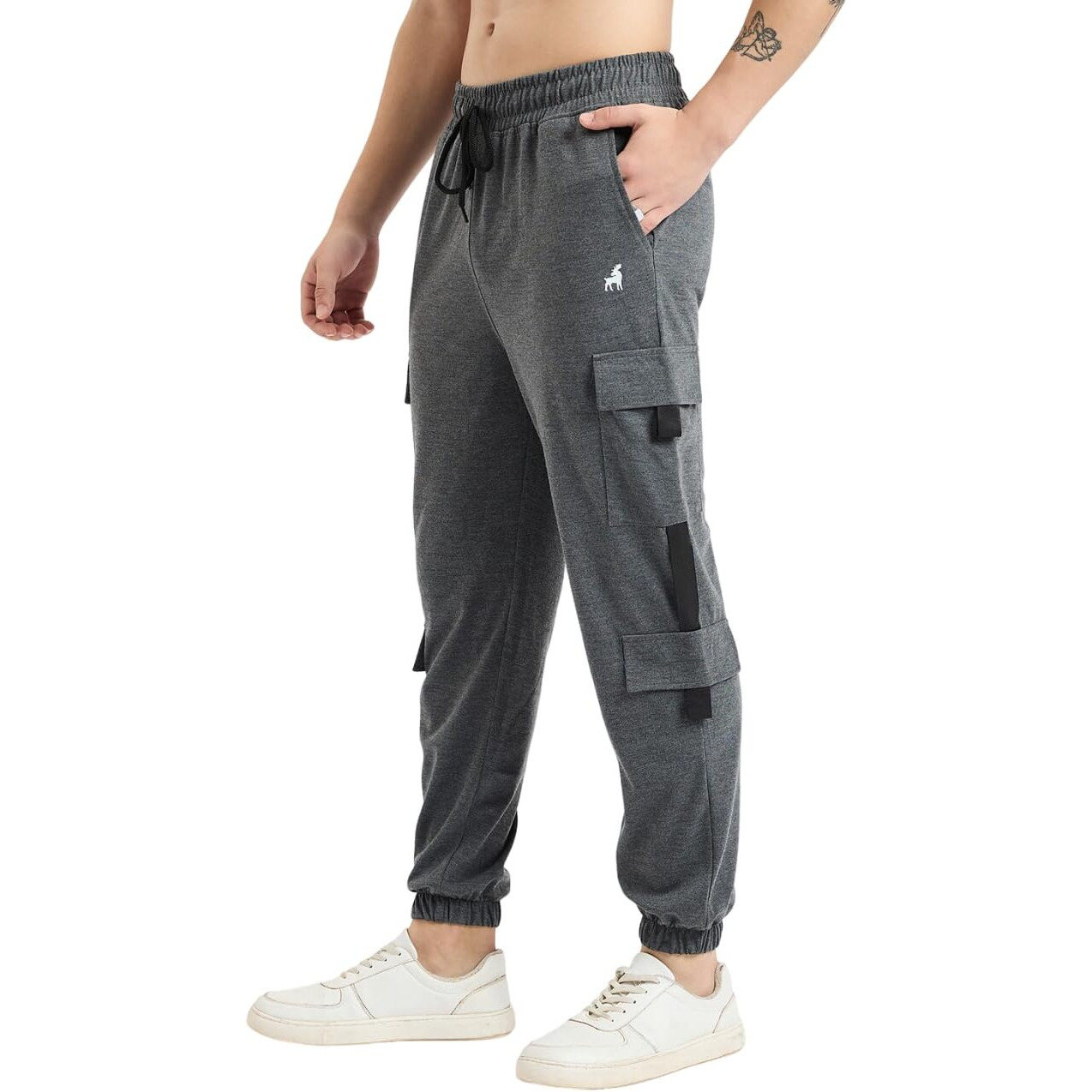 Pivl Cargo Style Solid Stylish Trackpant For Men's_Anthra-Xl|| Summer Wear