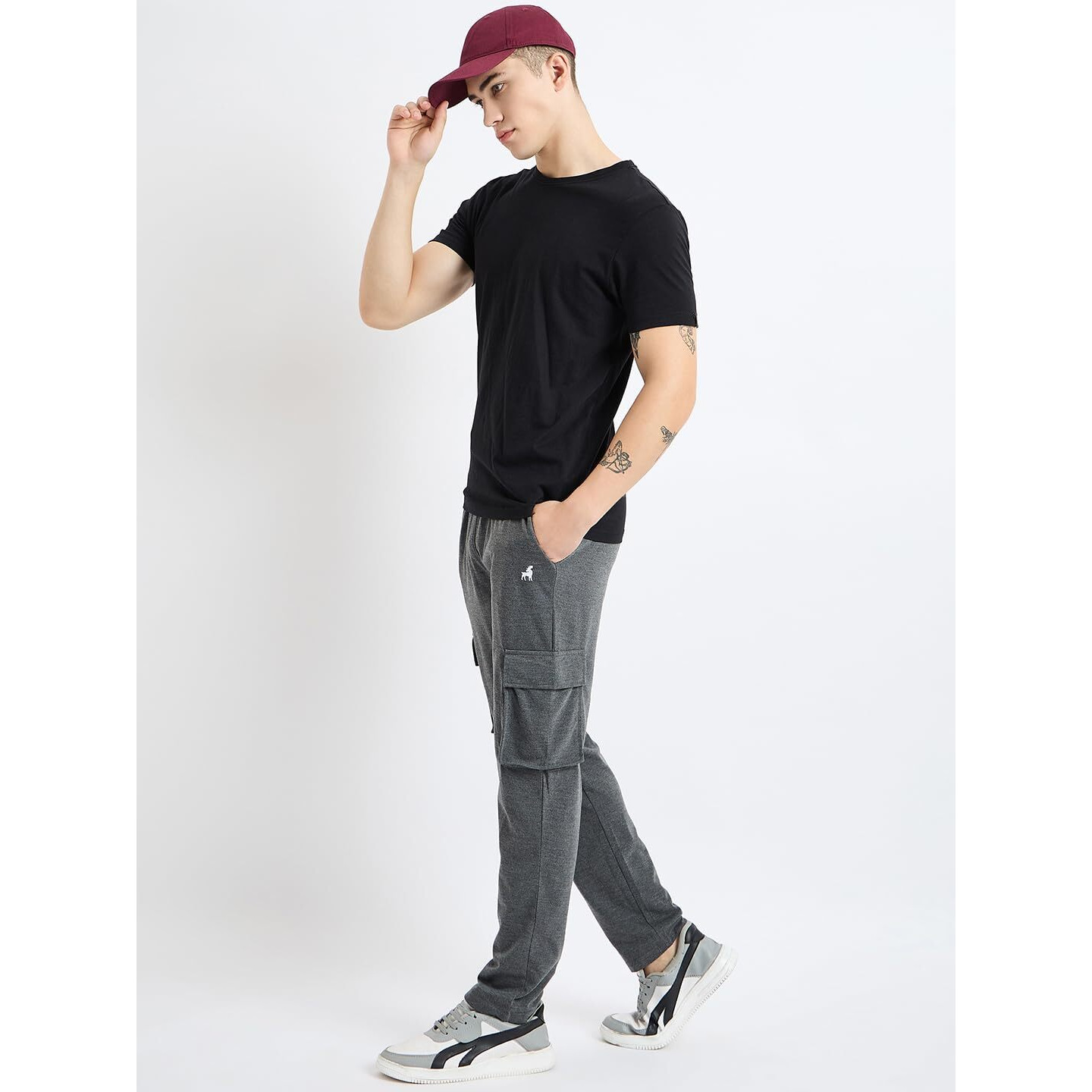 Pivl Cargo Style Solid Stylish Trackpant For Men's_Anthra-Xl|| Joggers For Mens || Summer Wear