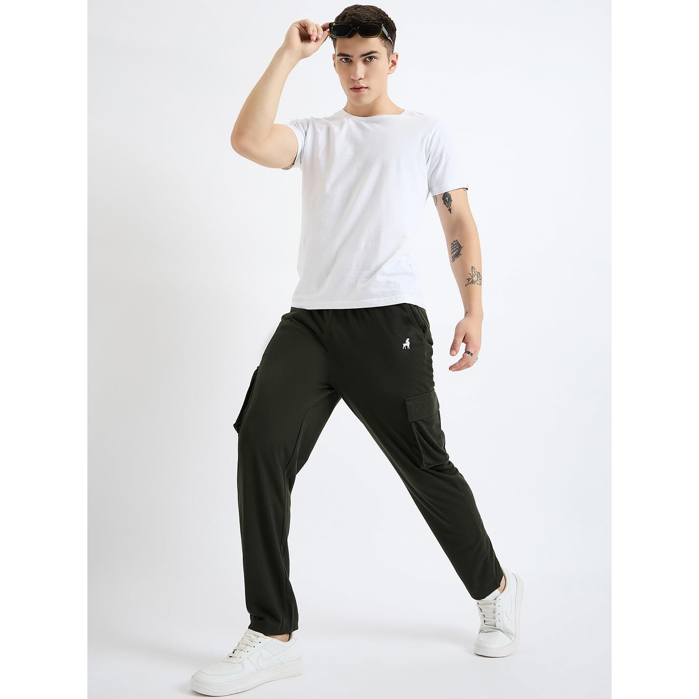 Pivl Cargo Style Solid Stylish Trackpant For Men's_Olive-Xl|| Joggers For Mens || Summer Wear