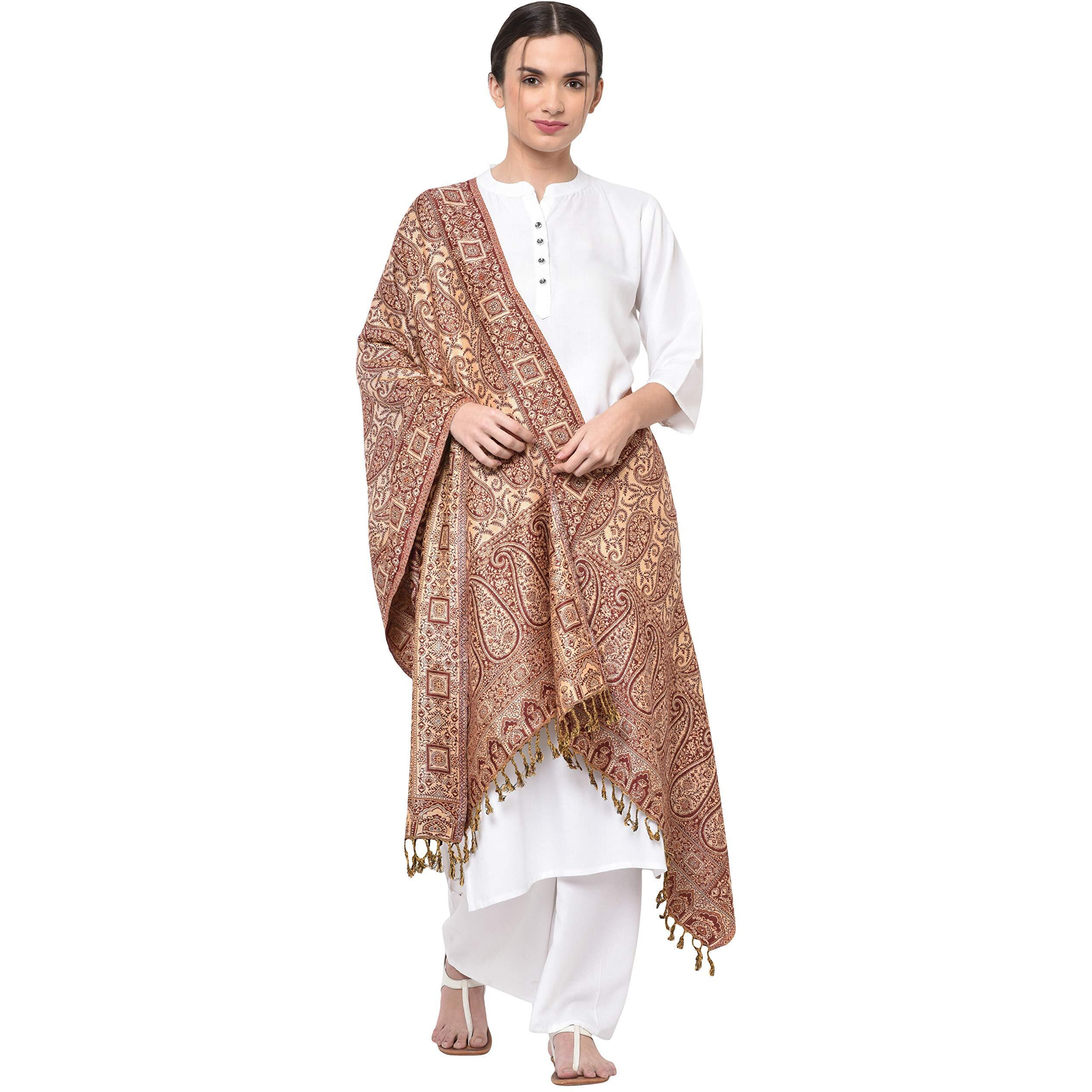 Weavers Villa 100% Soft Viscose Women's Multicolored Summer/Autumn Scarf, Stoles, Scarves, 70Cm X 200Cm