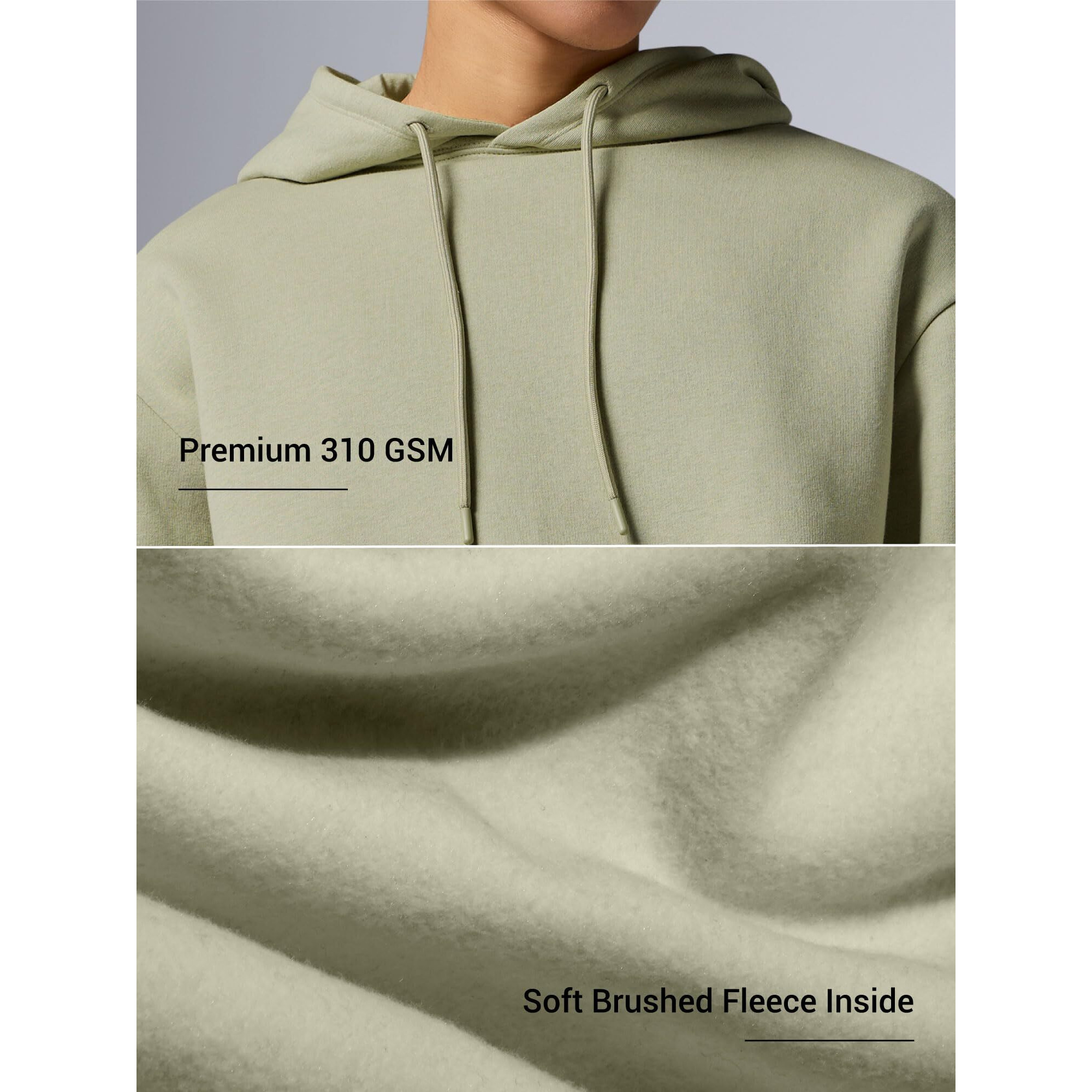 Xyxx Men Cotton Rich Hoodies, Oversized Fit, Solid, Pack Of 1, Mb16Hd03L, Cascade Grey, L