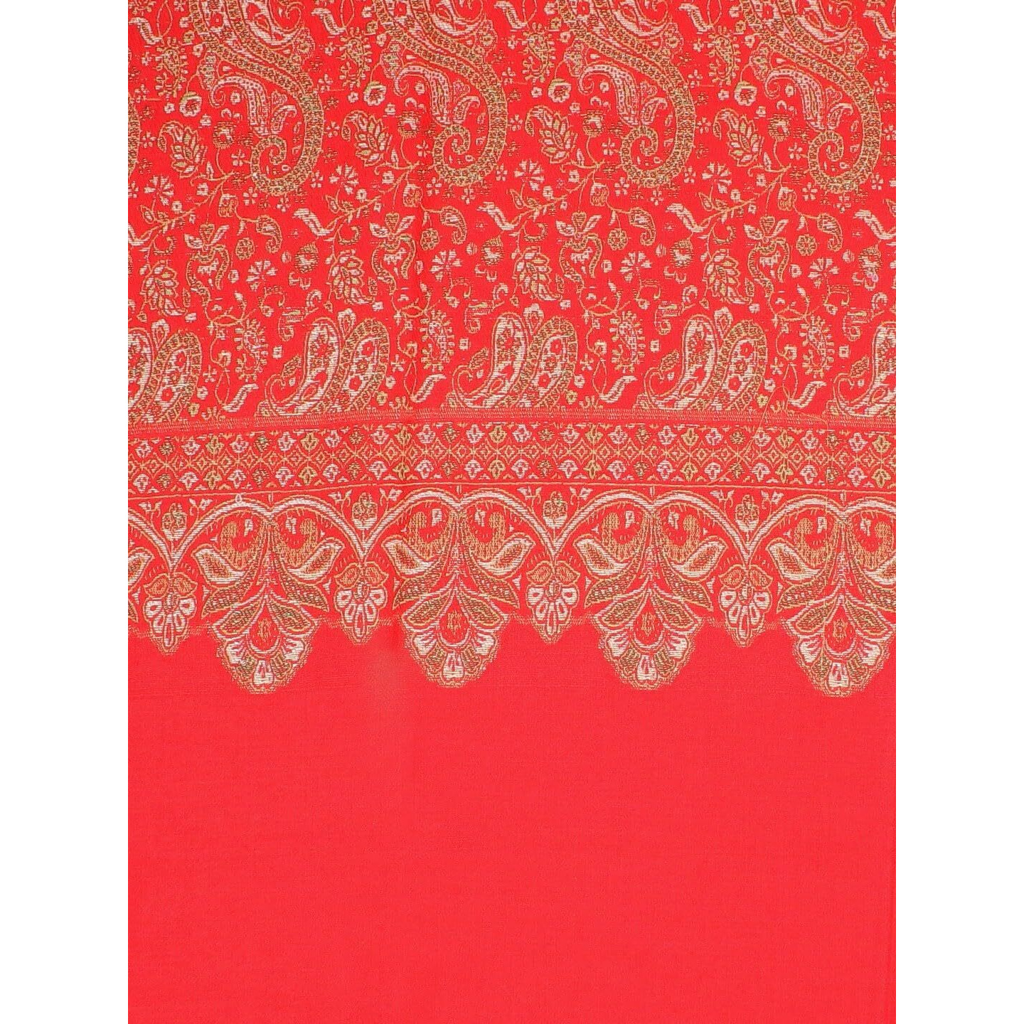 Weavers Villa Acro Wool Women's Shawl, 100Cm X 200Cm (Red)