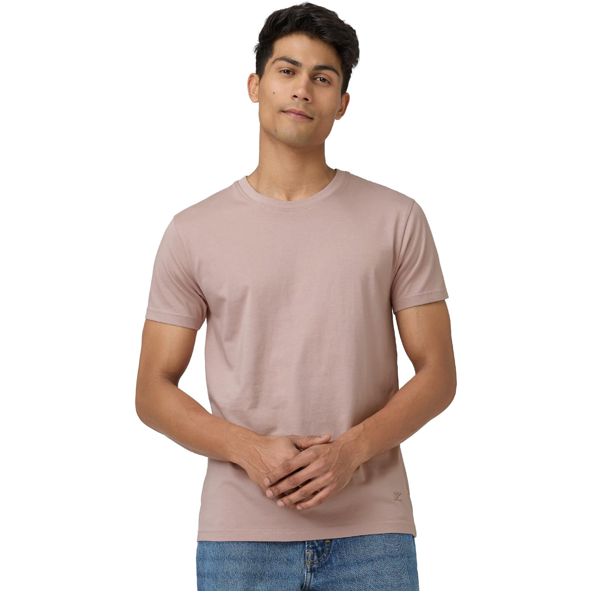 Xyxx Men 100% Cotton Tshirt, Regular Fit, Solid, Pack Of 1, Xytsrt56Xl, Tea White, Xl