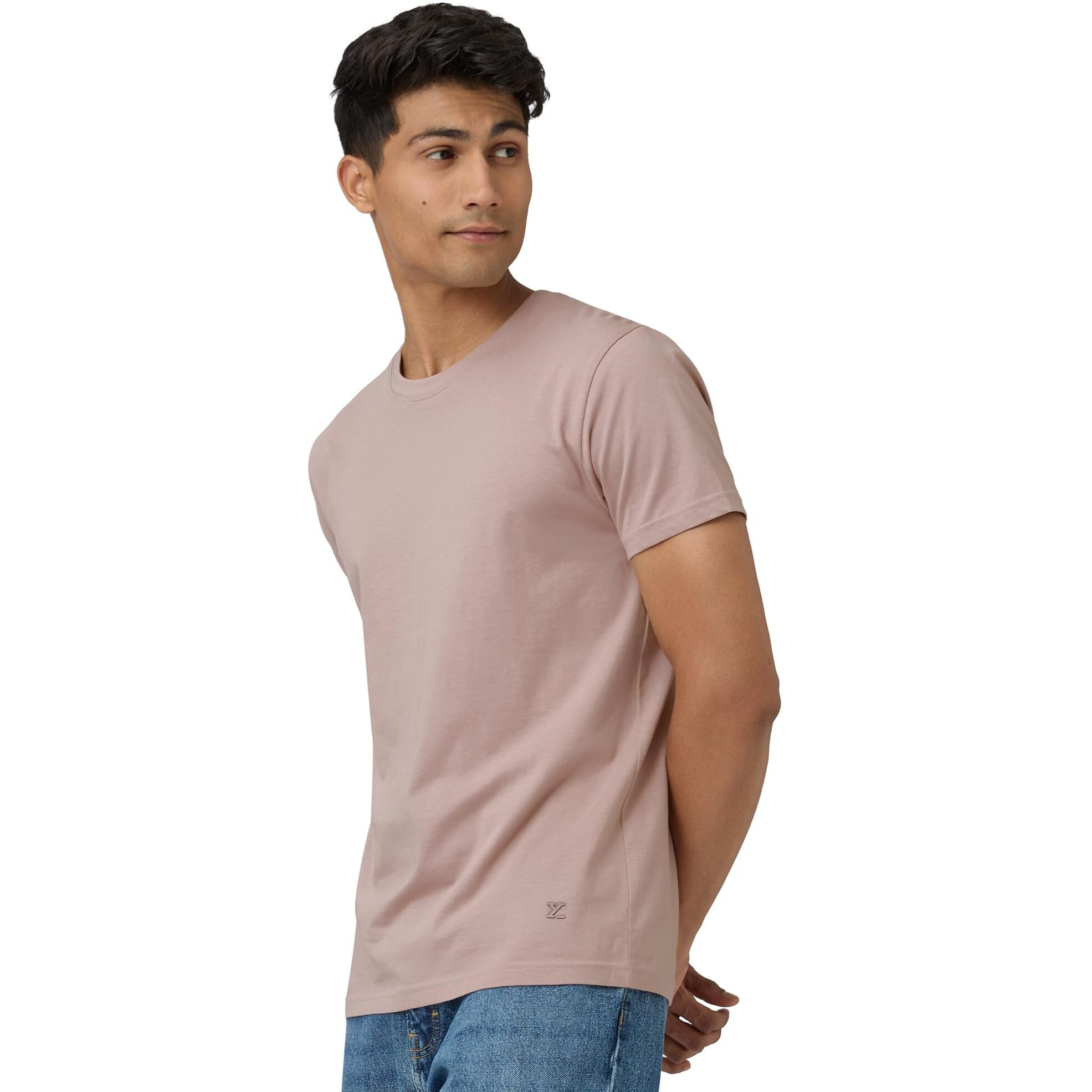 Xyxx Men 100% Cotton Tshirt, Regular Fit, Solid, Pack Of 1, Xytsrt56Xl, Tea White, Xl