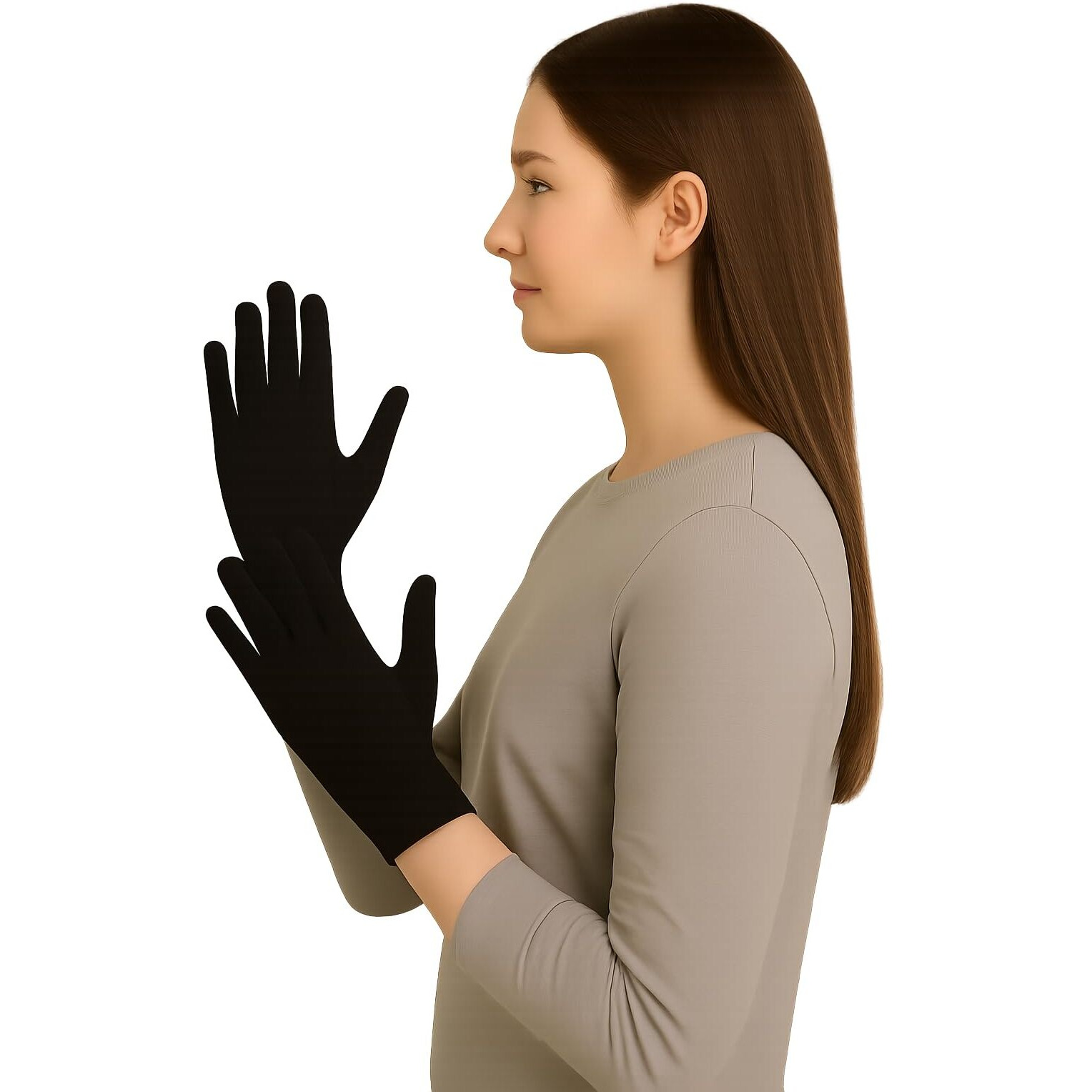 Weavers Villa Cotton Summer Glove For Men & Women | Anti-Slip Uv Protection Hand Gloves | Outdoor Sun, Dust, Pollution Shield | Elastic Fit | Pack Of 4 Pairs (Black, Short Hand Gloves (4 Pairs))