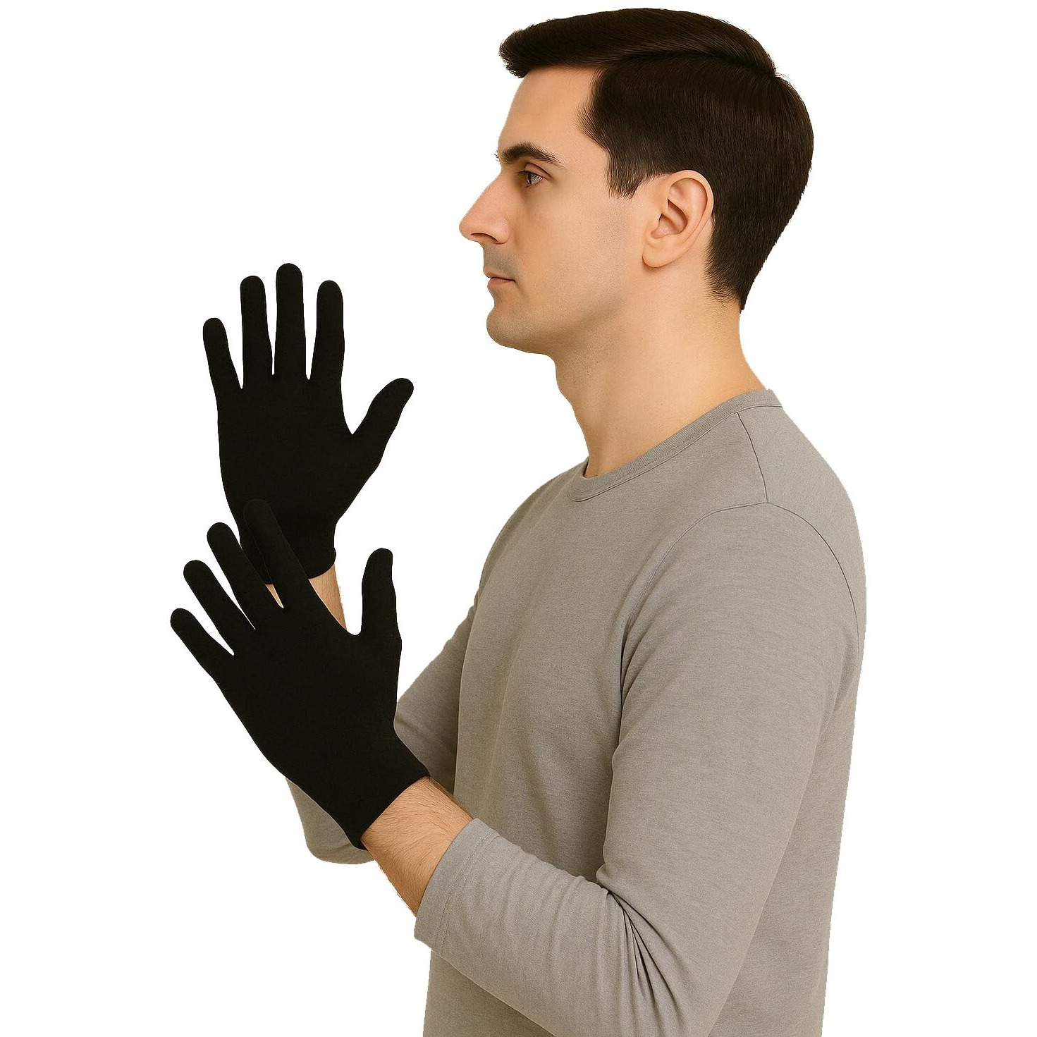 Weavers Villa Cotton Summer Glove For Men & Women | Anti-Slip Uv Protection Hand Gloves | Outdoor Sun, Dust, Pollution Shield | Elastic Fit | Pack Of 4 Pairs (Black, Short Hand Gloves (4 Pairs))