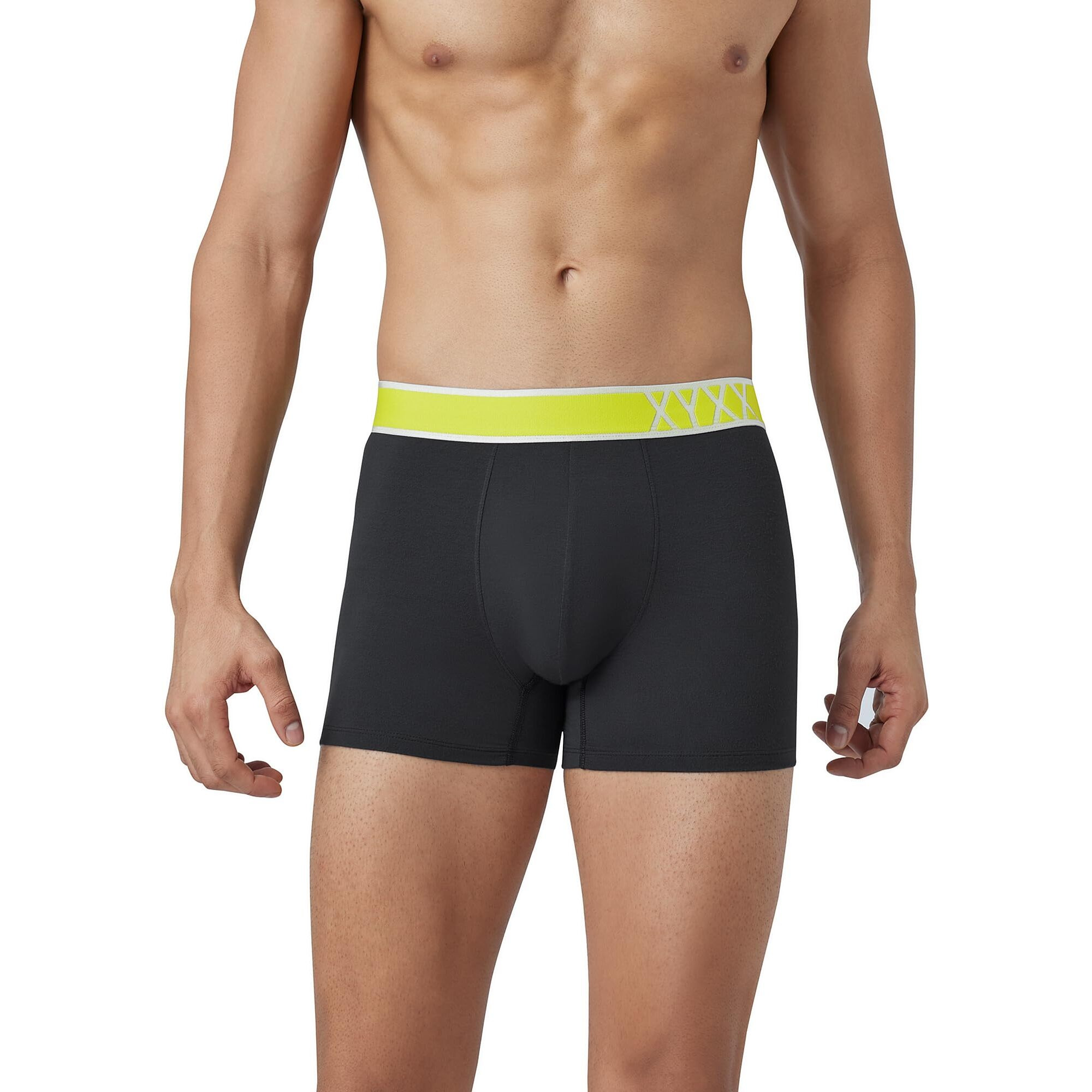 Xyxx Men Micro Modal Trunk, Relaxed Fit, Solid, Pack Of 1, Xytrnk219S, Strom Grey, S