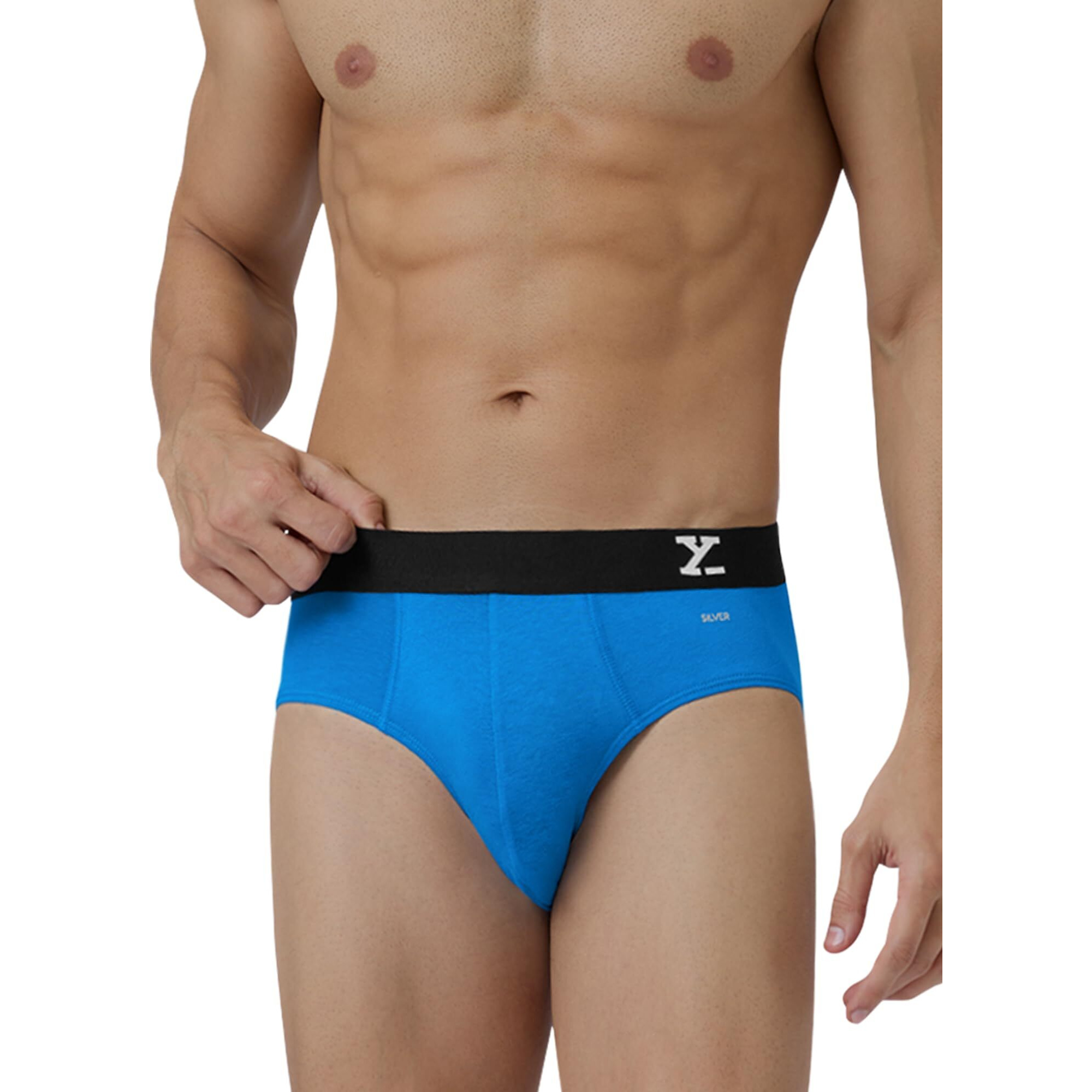 Xyxx Cotton Xybrf_R36_01 Relaxed Solid (Pack Of 1) (Aero Briefs For Men_Brilliant Blue_M)