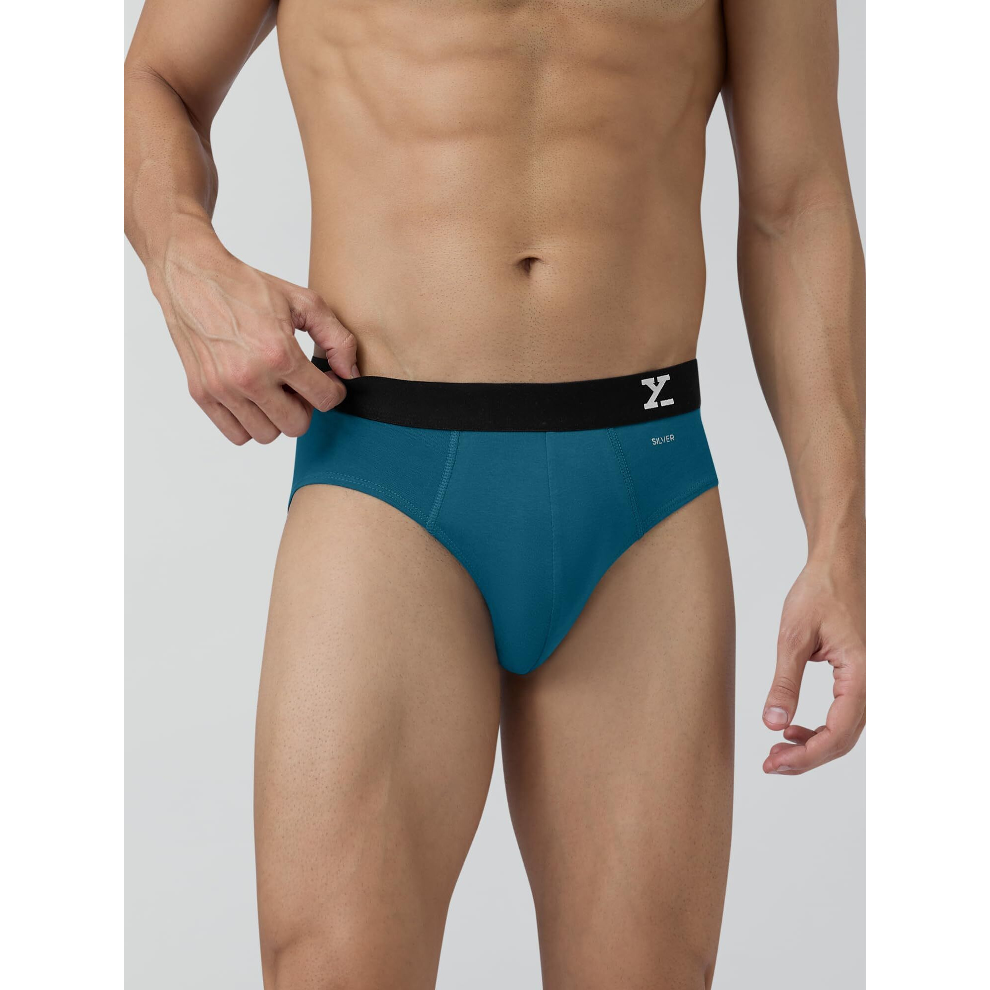 Xyxx Cotton Xybrf_R36_02 Relaxed Solid (Pack Of 2) (Aero Briefs For Men_Legion Blue + Black Iris_M)