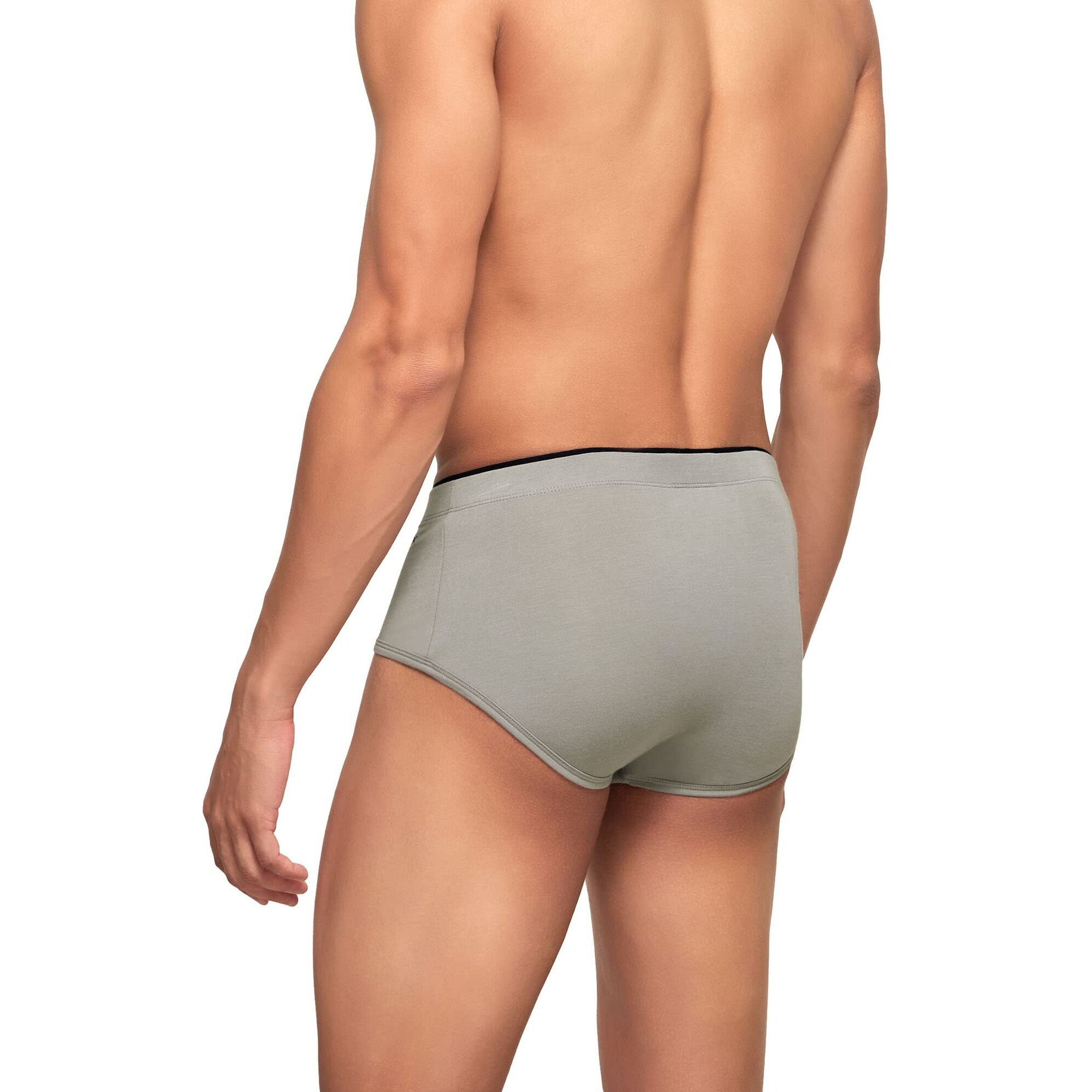 Xyxx Men's Underwear Uno Intellisoft Antimicrobial Micro Modal Brief Pack Of 2 (Heather Grey  Heather Grey S)