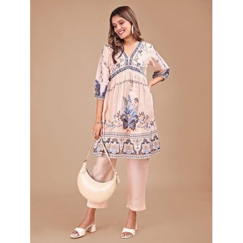 Womanista Women's Cotton Blend Solid Regular 2 Pc Co-Ord Set 9240_Pink