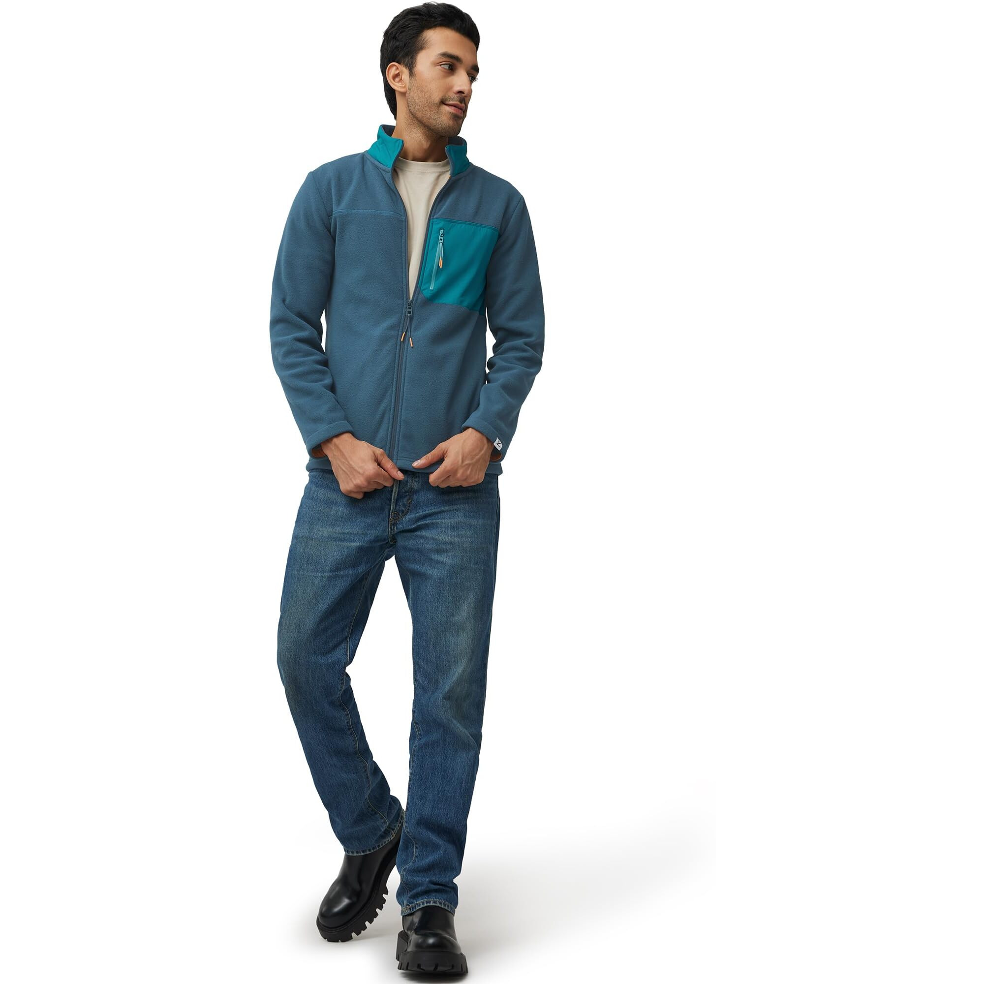 Xyxx Men Cotton Rich Jackets, Regular Fit, Solid, Pack Of 1, Mb12Jk01S, Sea Blue, S