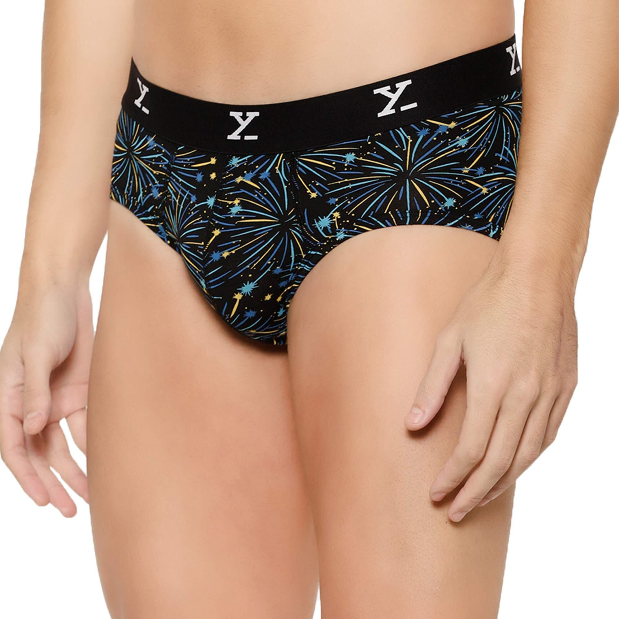 Xyxx Men's Modal Briefs (Pack Of 1) (Xybrf83Xxl_Upbeat_Black_2Xl)