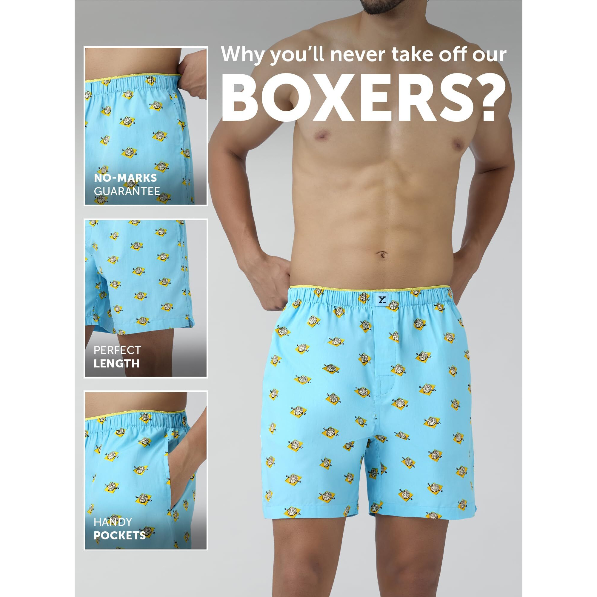 Xyxx Men's Super Combed Cotton Renew Boxers - High Moisture Absorbing Boxers For Men With Anti-Bacterial Silver Finish Pack Of 2 (S Cycling + Mental Health)