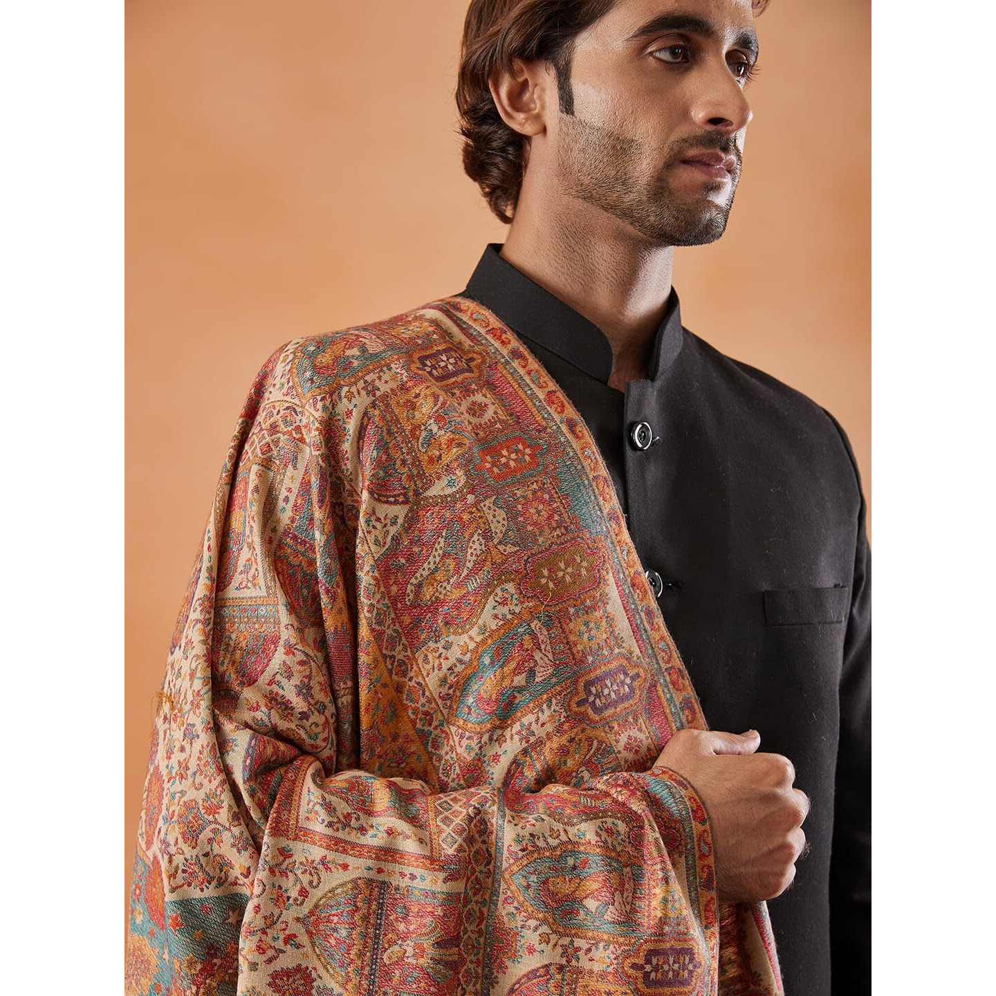 Pashmoda Men Shahi Mehfil Kaani Shawl (Size 101X203 Cm)