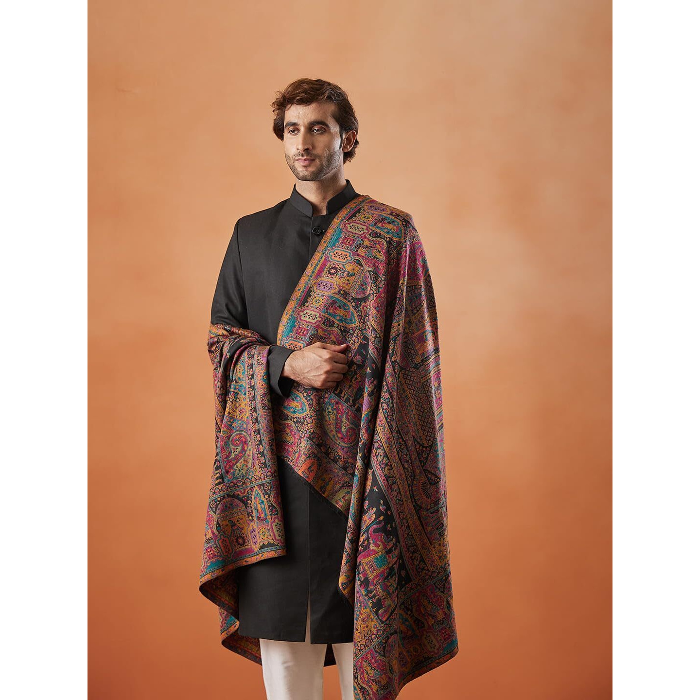Pashmoda Men Shahi Mehfil Kaani Shawl (Size 101X203 Cm)