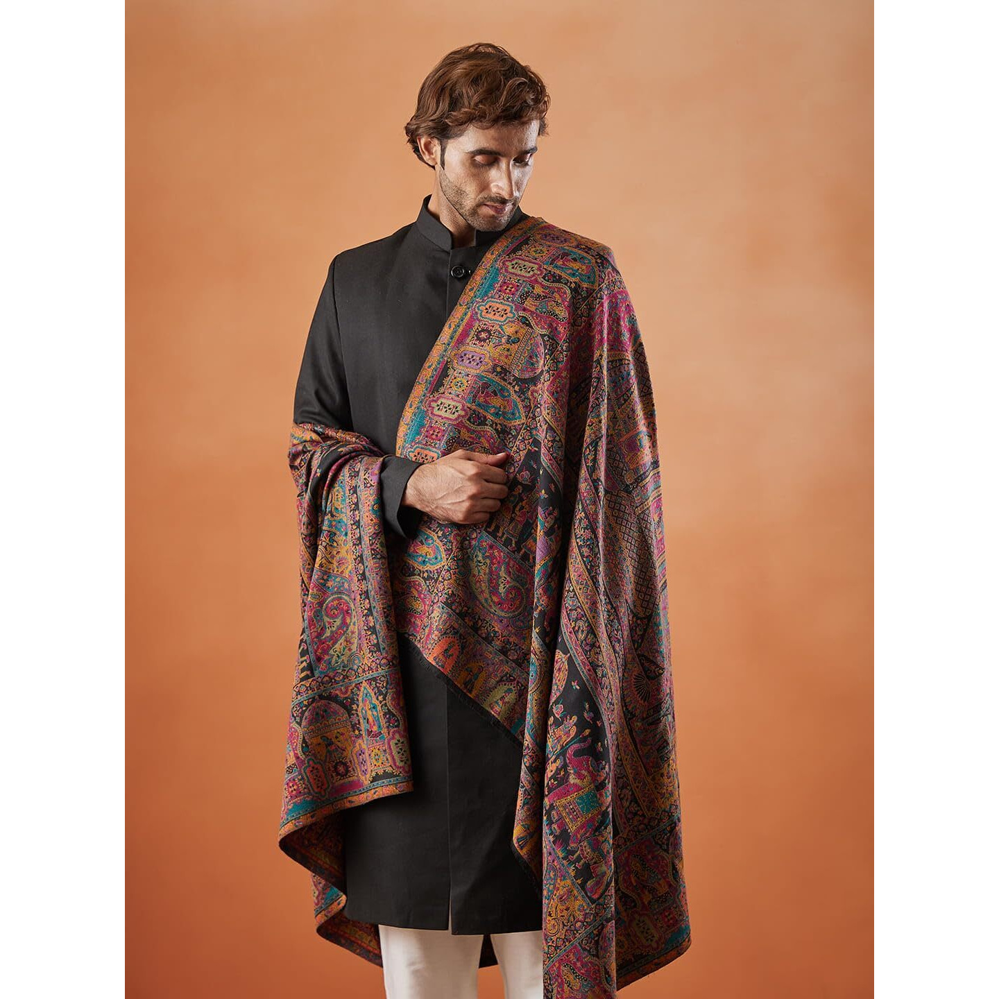 Pashmoda Men Shahi Mehfil Kaani Shawl (Size 101X203 Cm)